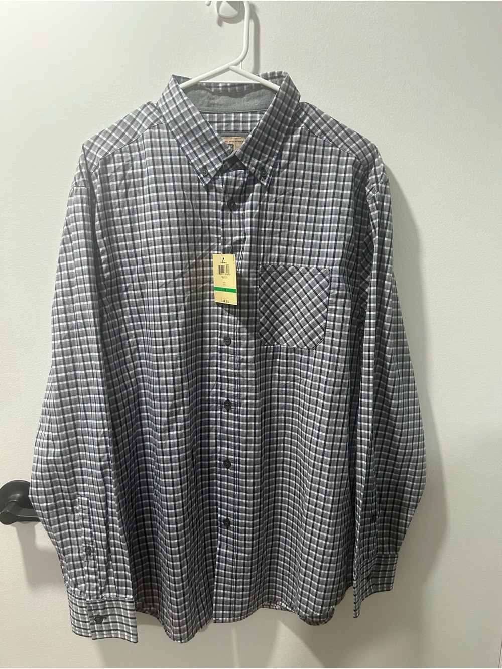 NWT Haggar Heritage Plaid Shirt - Men’s LG